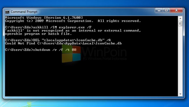 &#91;TIPS/SHARE&#93; Cara mengatasi masalah icon program di Windows 7 dan Windows 8