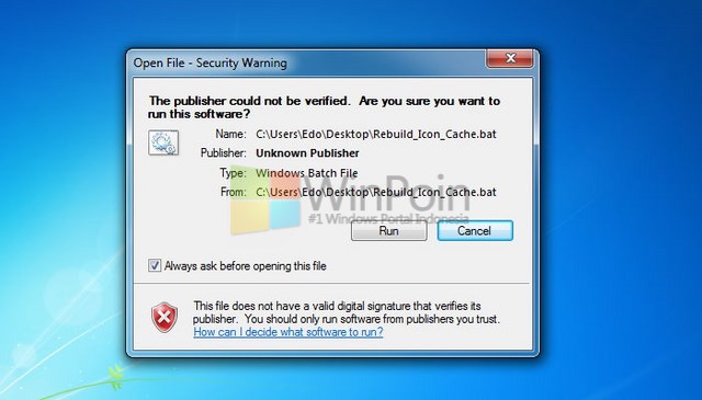 &#91;TIPS/SHARE&#93; Cara mengatasi masalah icon program di Windows 7 dan Windows 8