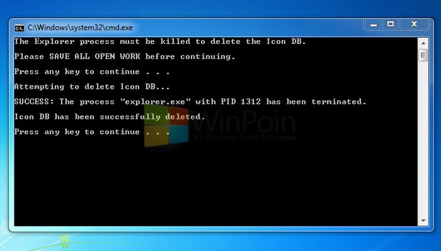 &#91;TIPS/SHARE&#93; Cara mengatasi masalah icon program di Windows 7 dan Windows 8