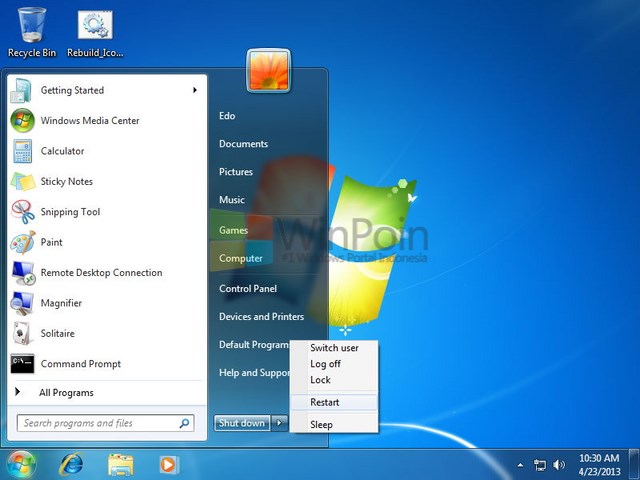 &#91;TIPS/SHARE&#93; Cara mengatasi masalah icon program di Windows 7 dan Windows 8