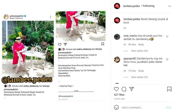 Bukan Dipuji, OOTD Syahrini Nongkrong di Rumah Kena Cibir Habis-Habisan