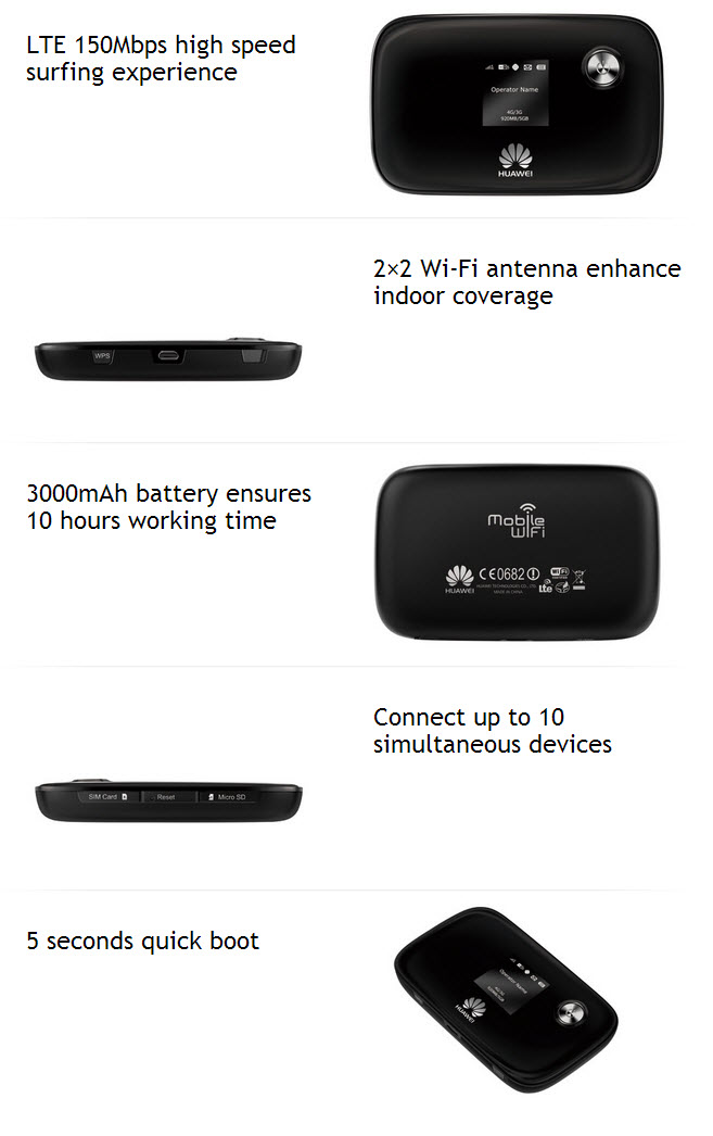 HUAWEI E5776 150Mbps Cat 4 LTE Mobile WiFi Hotspot