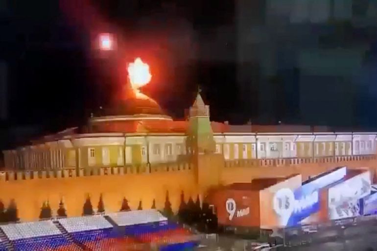 Breaking News: Drone Ukraina Serang Kremlin, Coba Bunuh Putin