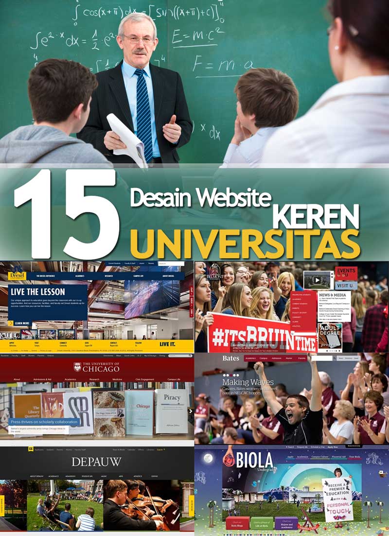 15 Desain Website Universitas Keren Di Dunia