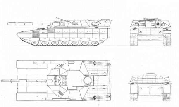 Russian T-95 MBT Prototype.