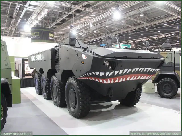 Iveco displays 8x8 SuperAV for the first time in the UK at DSEI 2013