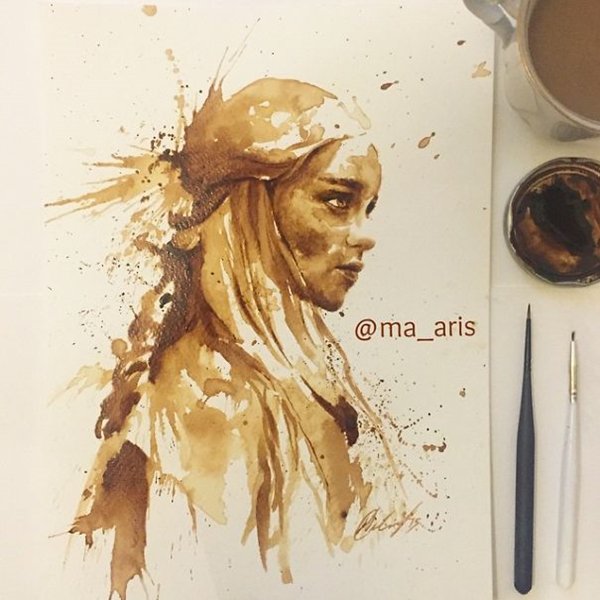 Minuman Kopi Jadi Karya Seni yang Indah Dari Tangan Seniman Ini Gan!