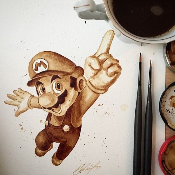 Minuman Kopi Jadi Karya Seni yang Indah Dari Tangan Seniman Ini Gan!