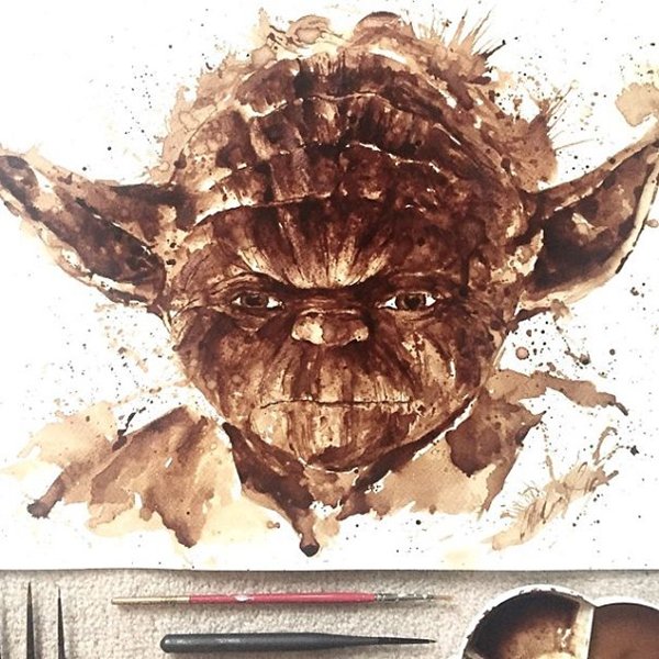 Minuman Kopi Jadi Karya Seni yang Indah Dari Tangan Seniman Ini Gan!