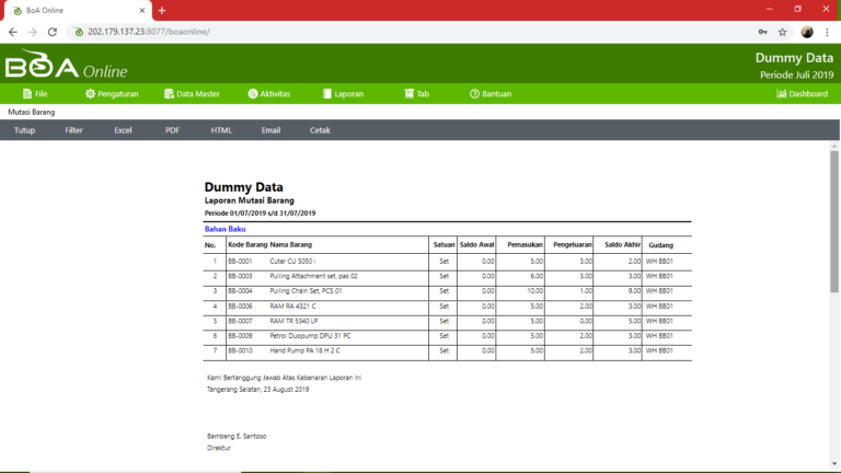 Contoh Laporan KITE Dengan Sistem IT Inventory &#91;Pengusaha Exim Wajib Baca&#93;