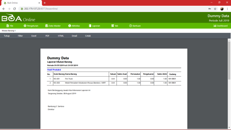 Contoh Laporan KITE Dengan Sistem IT Inventory &#91;Pengusaha Exim Wajib Baca&#93;