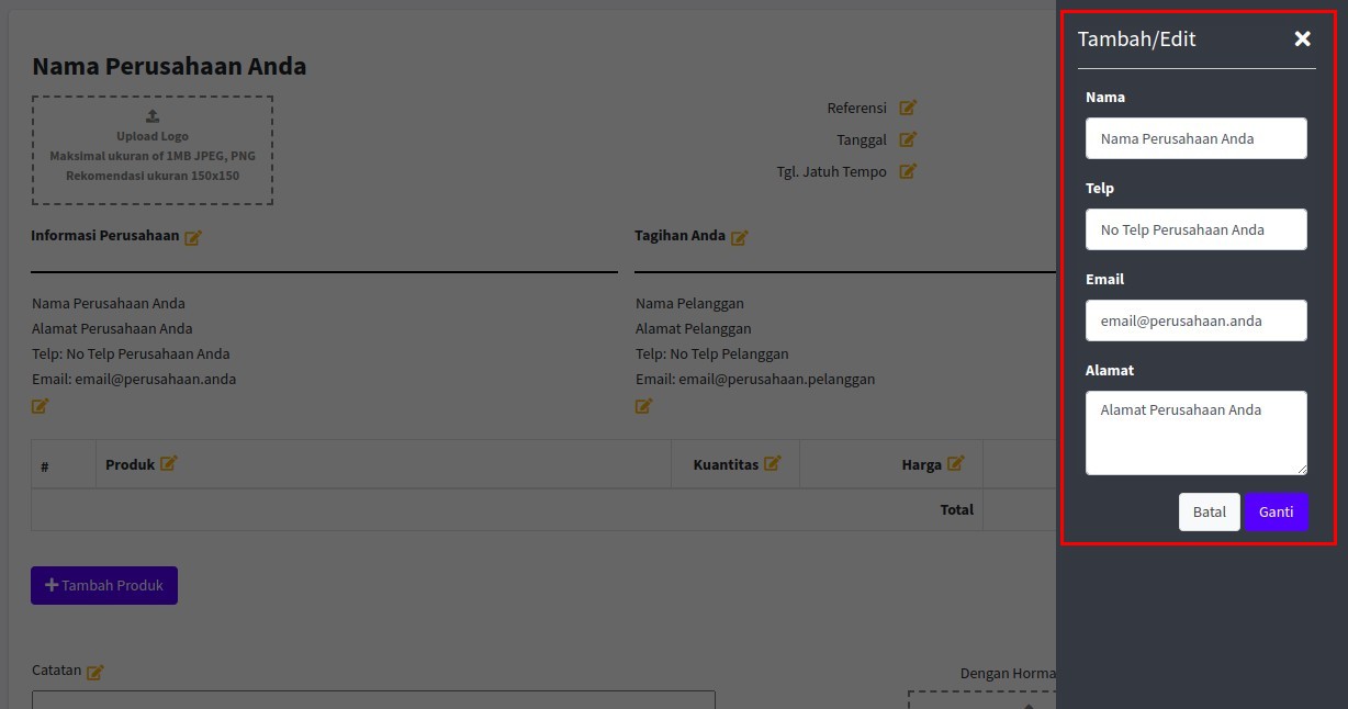 &#91;GRATIS&#93; Nota Digital: Buat Invoice Tanpa Signup Langsung Jadi