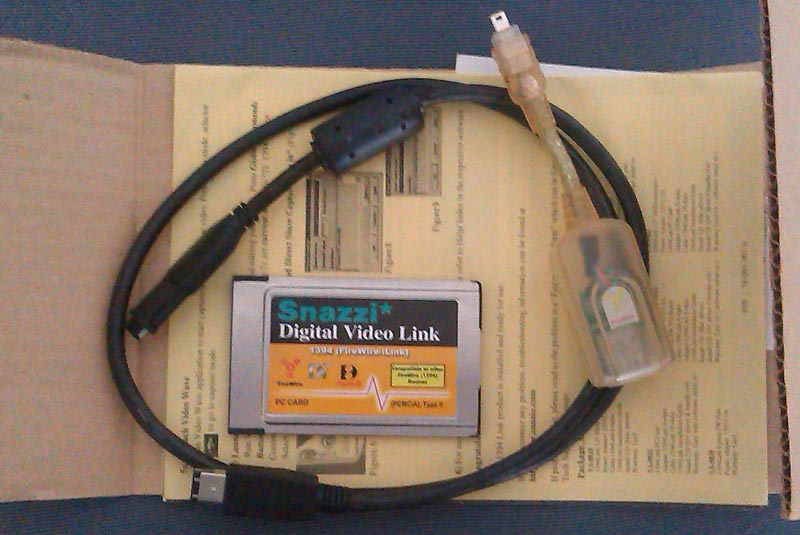 PCMCIA 1394 FIREWIRE SNAZIO PC CARDS DV MURAH