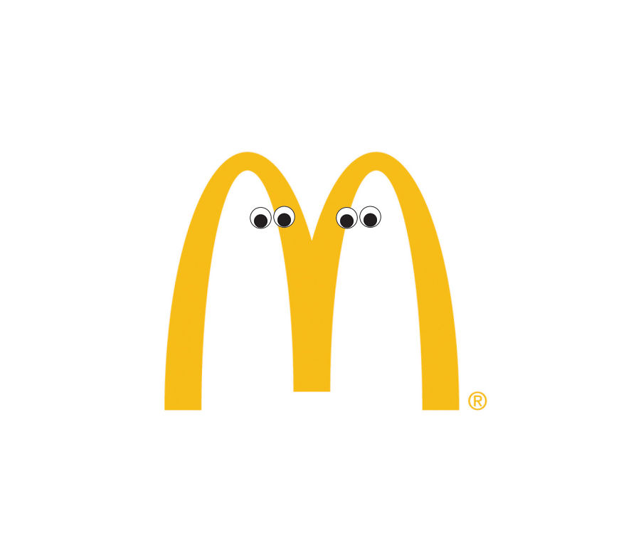 5 Logo Terkenal yang Diberi Mata, Imut Banget Jadinya