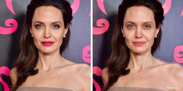 Cuma Pakai Aplikasi, 5 Wajah Artis Hollywood Jika Tanpa Make Up