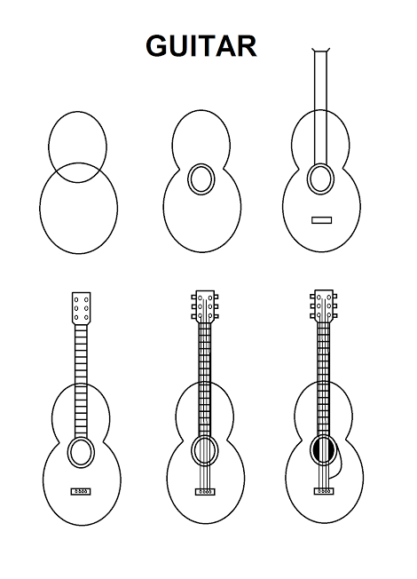 5 Cara Menggambar Gitar, dari yang Biasa hingga Elektrik