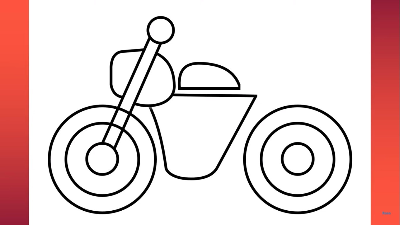 Cara Menggambar Sepeda Motor, Ikuti 6 Langkah Ini Aja