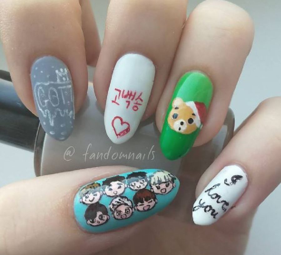 5 Inspirasi Nail Art Fans KPop Ini Desainnya Keren Banget