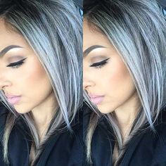 Elegan, 5 Variasi Gaya Rambut Warna Abu-Abu