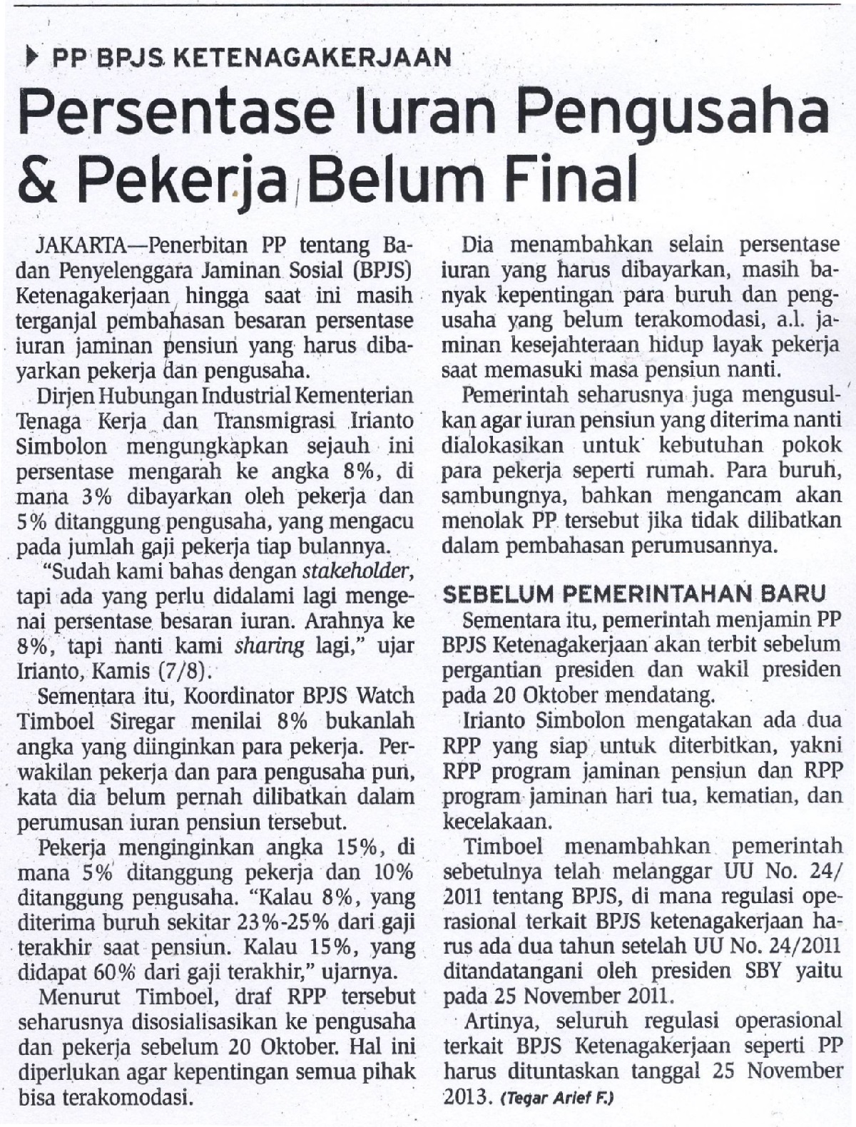 Kenalan sama BPJS Ketenagakerjaan, yuk! (dulunya Jamsostek, gan!)