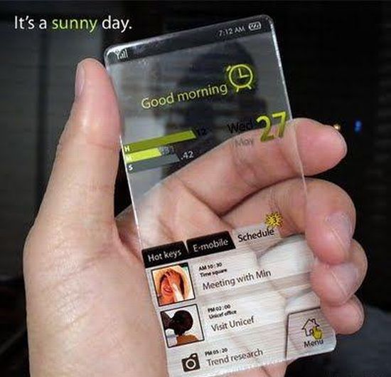 Smartphone Transparan? gak mustahil! Cekidot With Pic