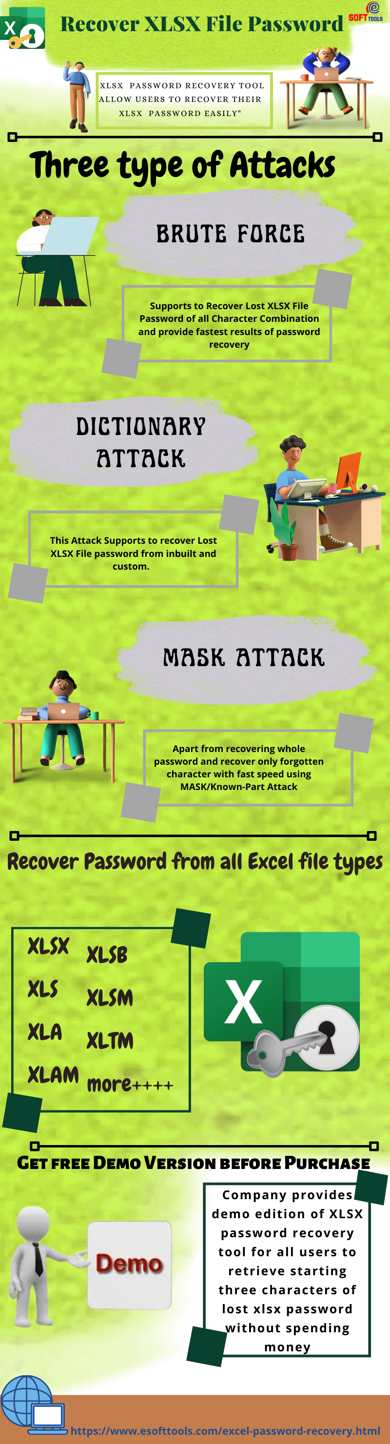 Recover password protected XLSX file by eSoftTools Excel Password Recovery