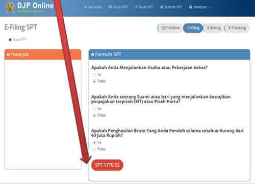 Ketahui Cara e-Filing Pajak SPT 1770 SS