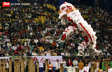 International Lion Dance Champioship in Indonesia.