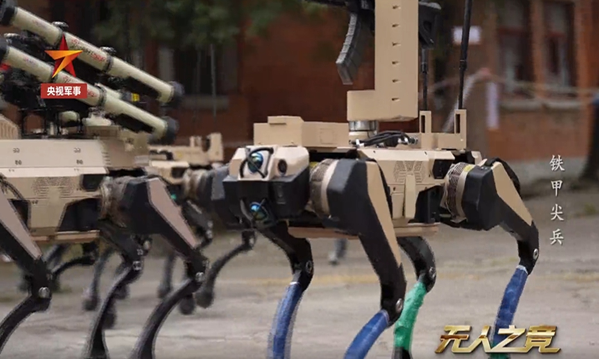 China Tampilkan Robot Serigala Gen Terbaru Dalam Latihan Urban Warfare