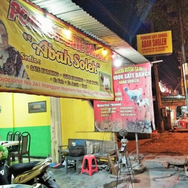 &#91;Coc Reg. Mojokerto&#93; Sate Bangil Abah Soleh, Sate Kambing Khas Mojokerto