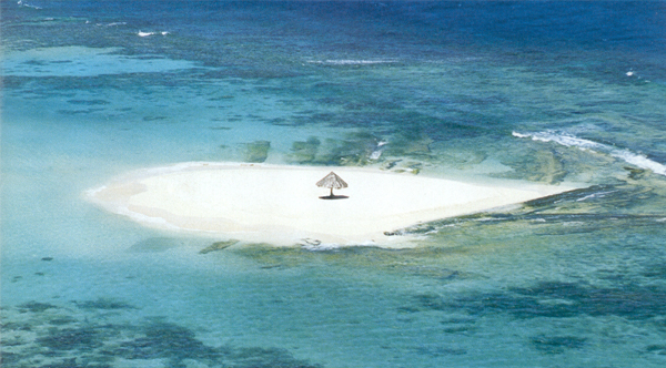 Pulau Mopion, &quot;Pulau Payung&quot; Eksotis di Kepulauan Karibia