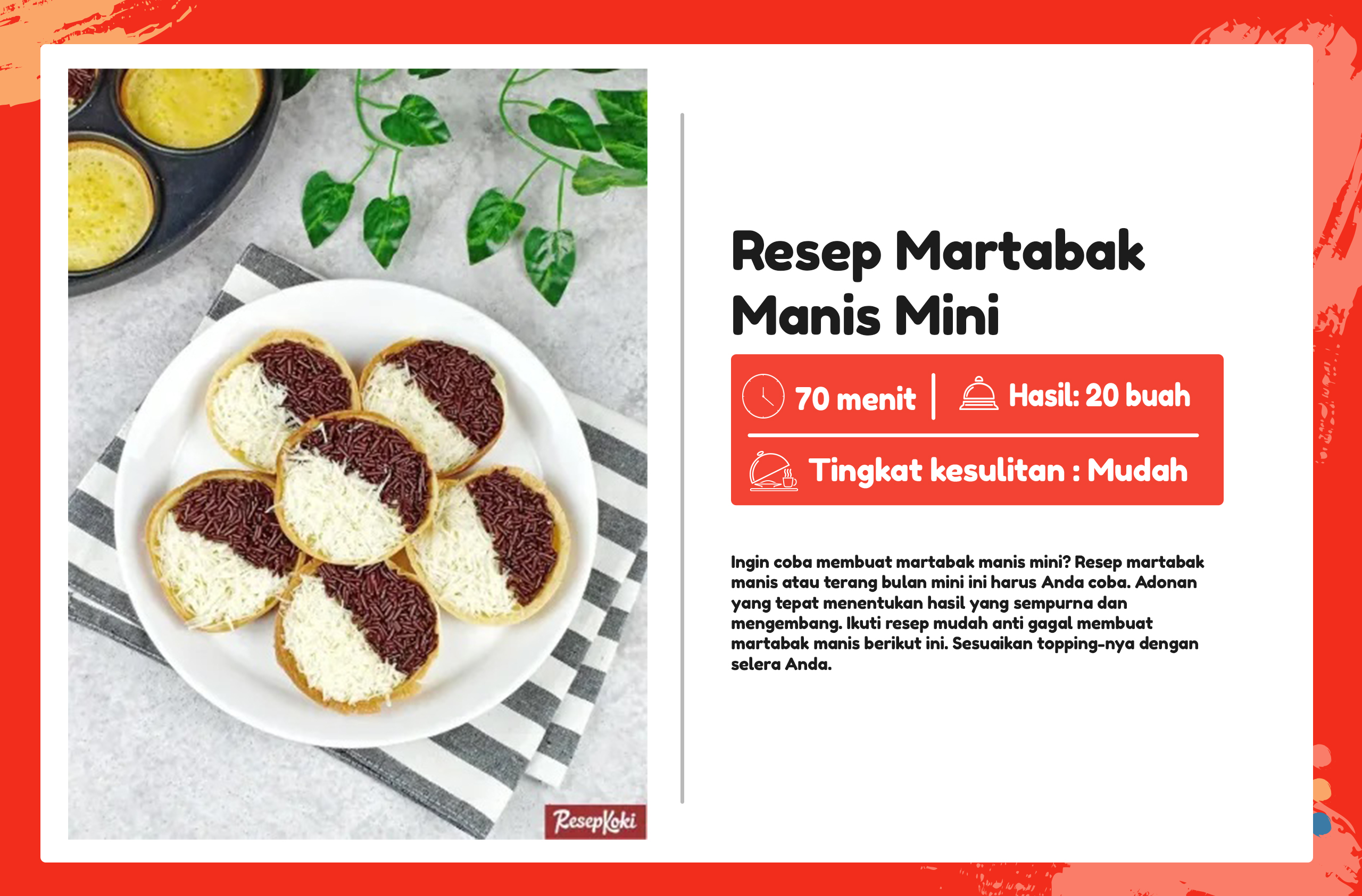 Resep Martabak Manis Mini