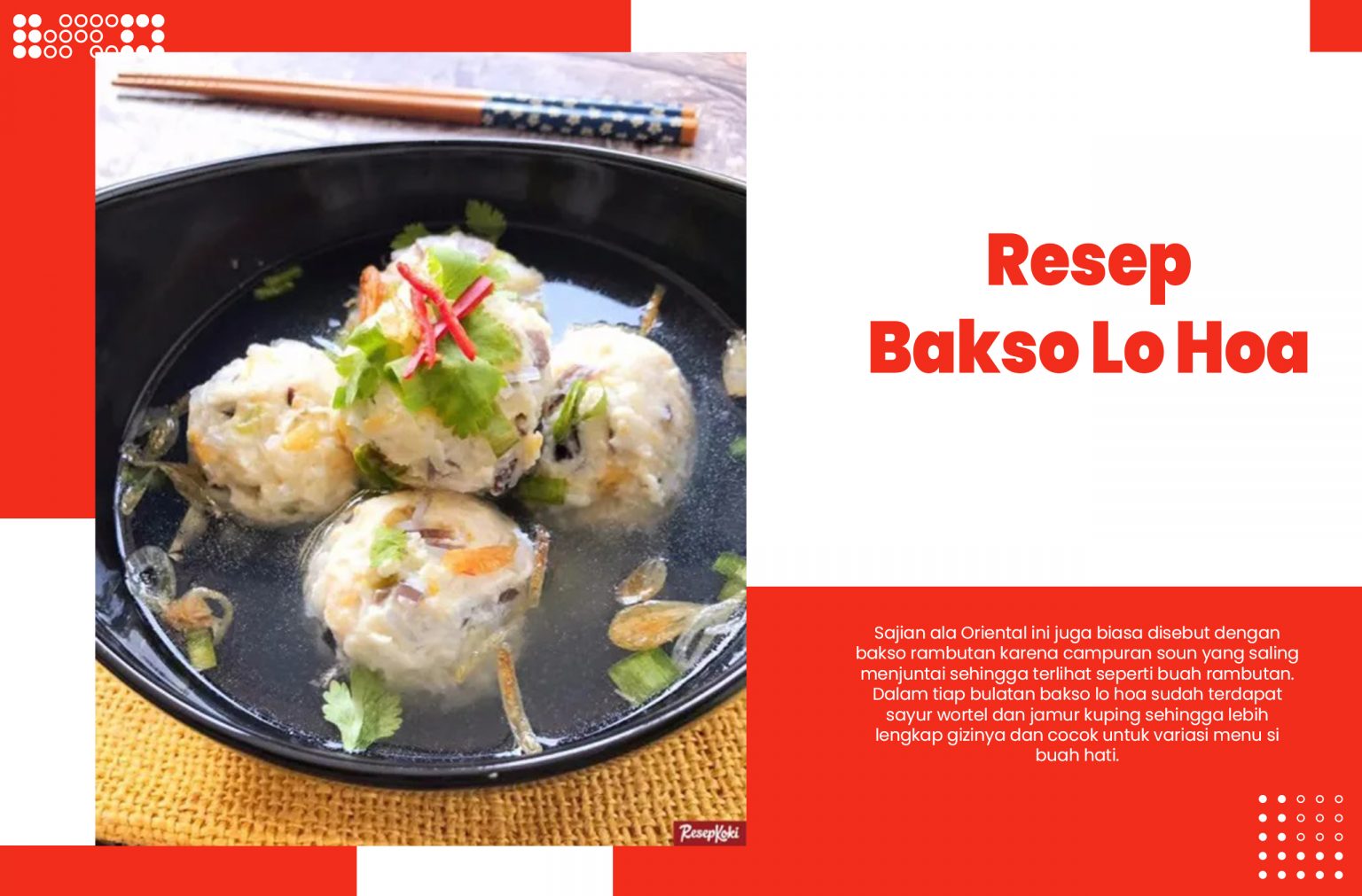 Resep Bakso Lo Hoa