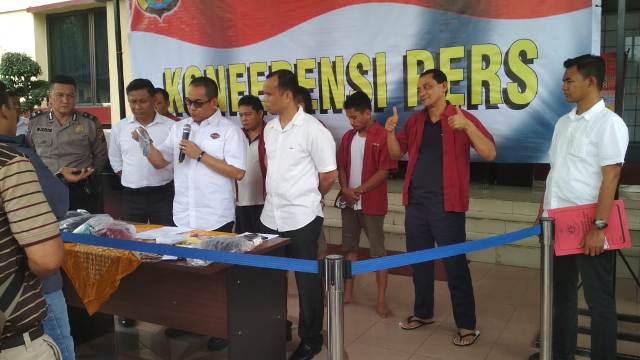 Saat Dipaparkan Poldasu,Pelaku Penculikan 'Sok Jago’
