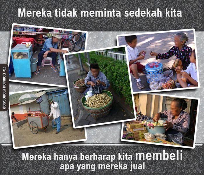 Mereka Tidak Mengemis, Tak Perlulah Menawar Habis-habisan Barang yang Mereka Jual