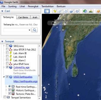 &#91;Tutorial&#93; Gunakan Google Earth Untuk Mencari Kawasan Potensi Gempa