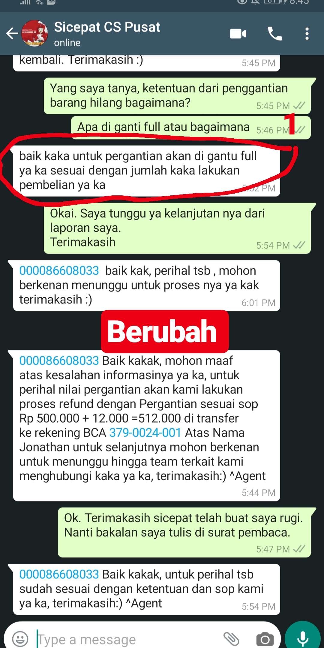 SICEPAT EKPEDISI TERBURUK