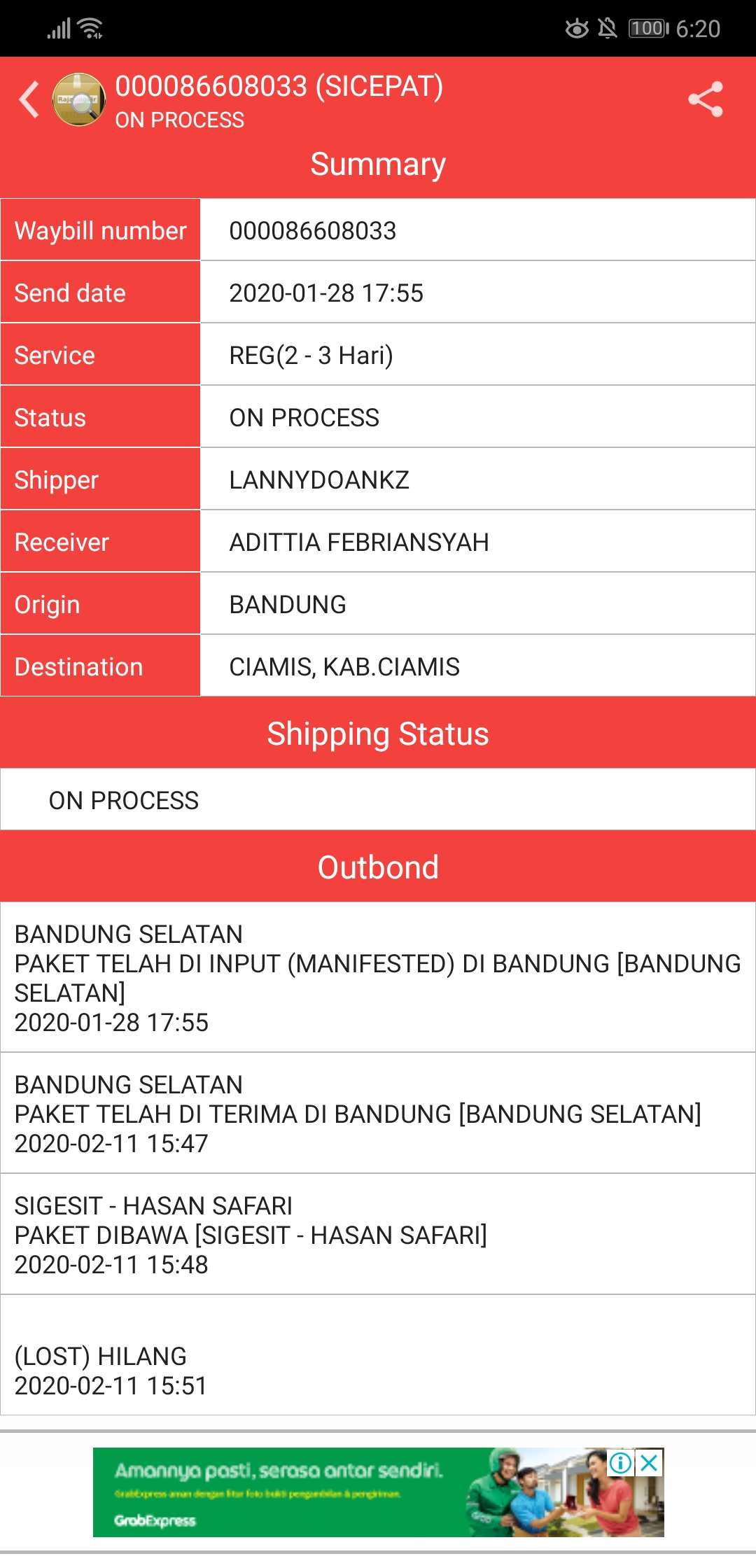 SICEPAT EKPEDISI TERBURUK
