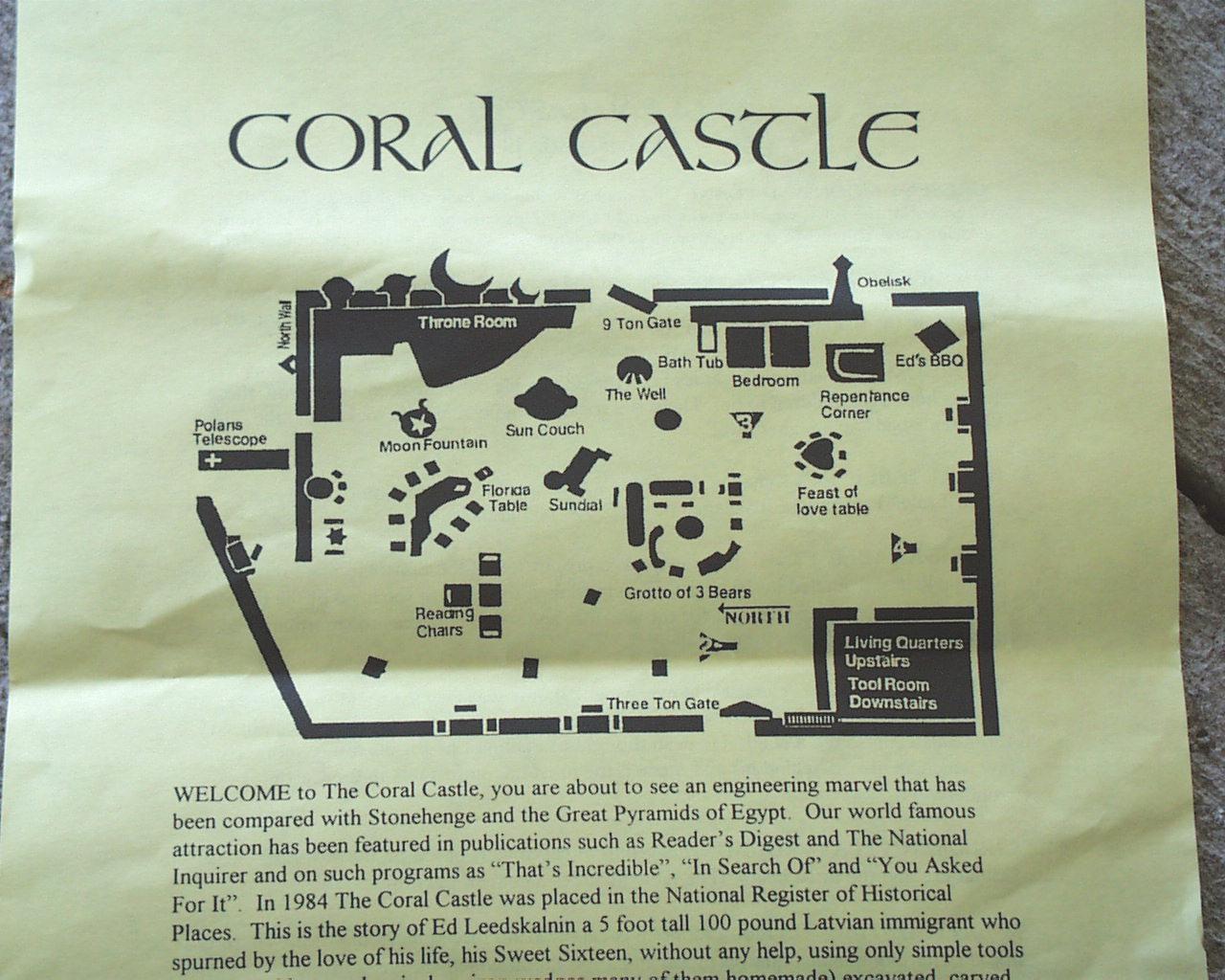 Coral Castle (Monumen Cinta Yang Hilang) - Keajaiban Konstruksi yang Misterius