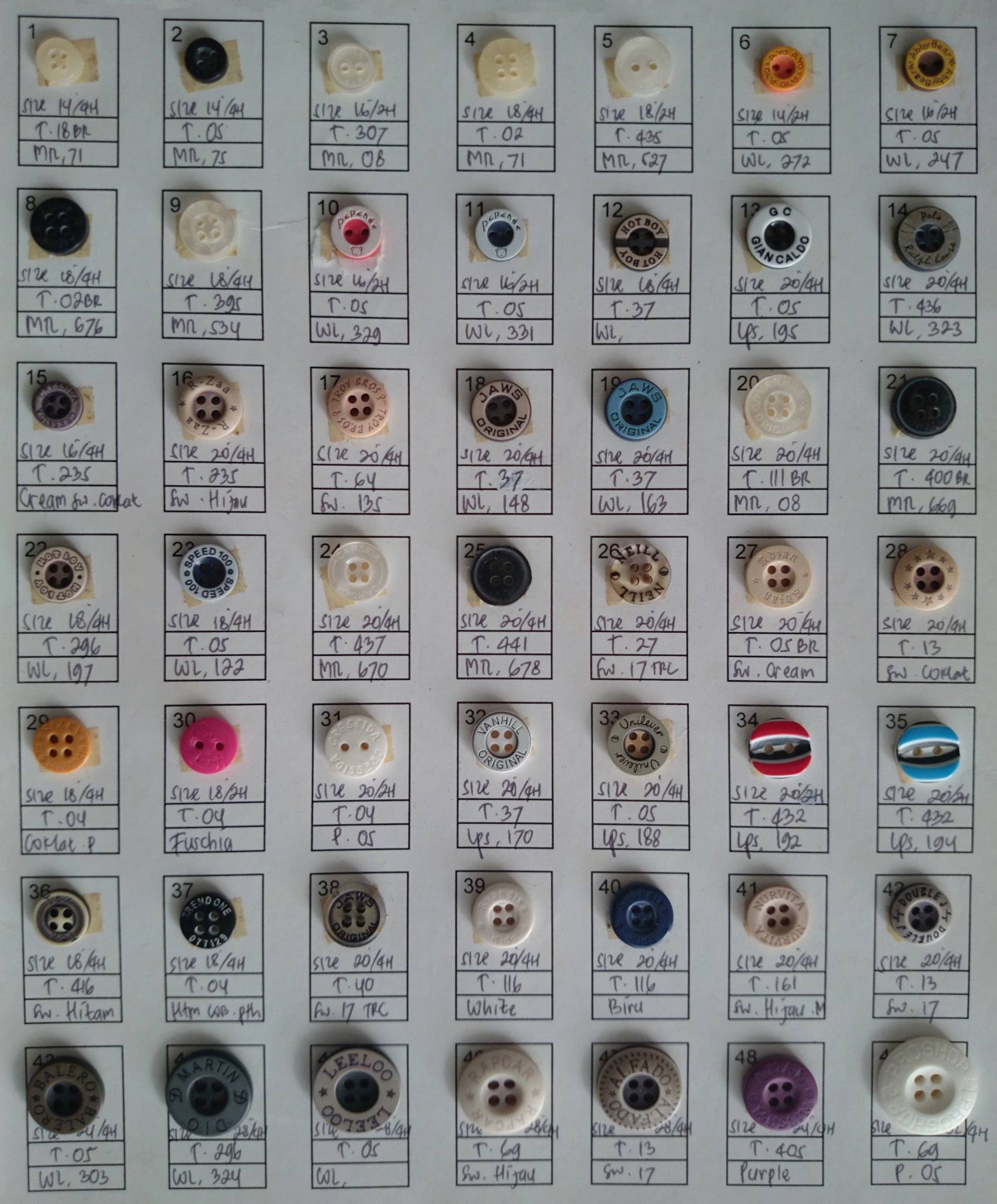 &#91;WTS&#93; Jasa Percetakan Kancing Custom Quantity besar! Utk Kemeja, Polo, Batik, dll