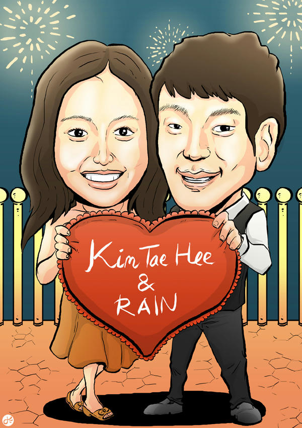 JASA KARIKATUR, UNTUK ULTAH, WEDDING, UCAPAN-SELAMAT, DAN MOMEN PERAYAAN LAINNYA:D