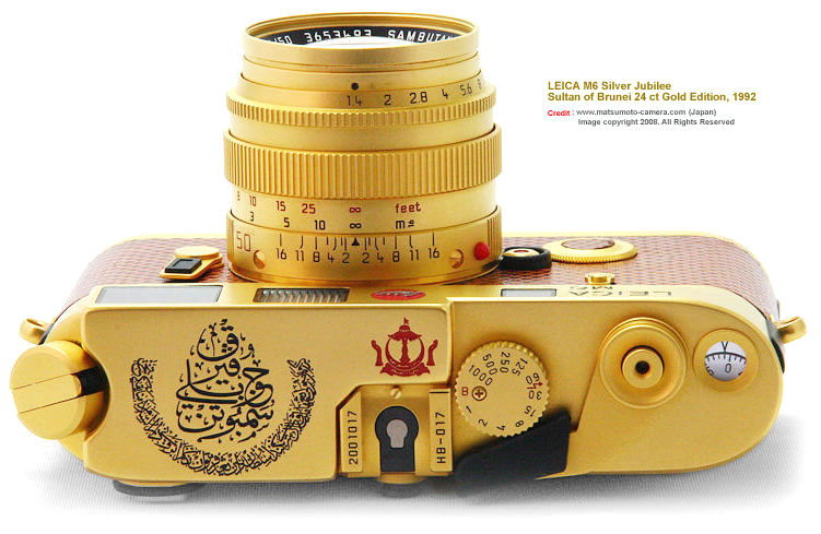 Kamera Rangefinder Legendaris : Leica M6 Gold plated&#91;milik Sultan Brunei Darussalam&#93;
