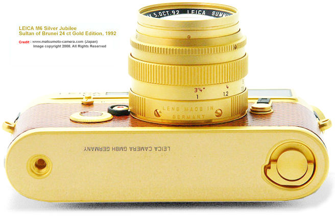 Kamera Rangefinder Legendaris : Leica M6 Gold plated&#91;milik Sultan Brunei Darussalam&#93;