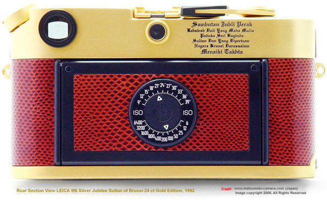 Kamera Rangefinder Legendaris : Leica M6 Gold plated&#91;milik Sultan Brunei Darussalam&#93;