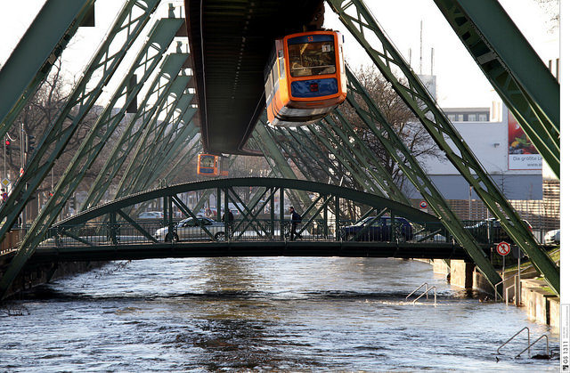 Sistem Kereta Api Gantung Wuppertaler Schwebebahn di Jerman