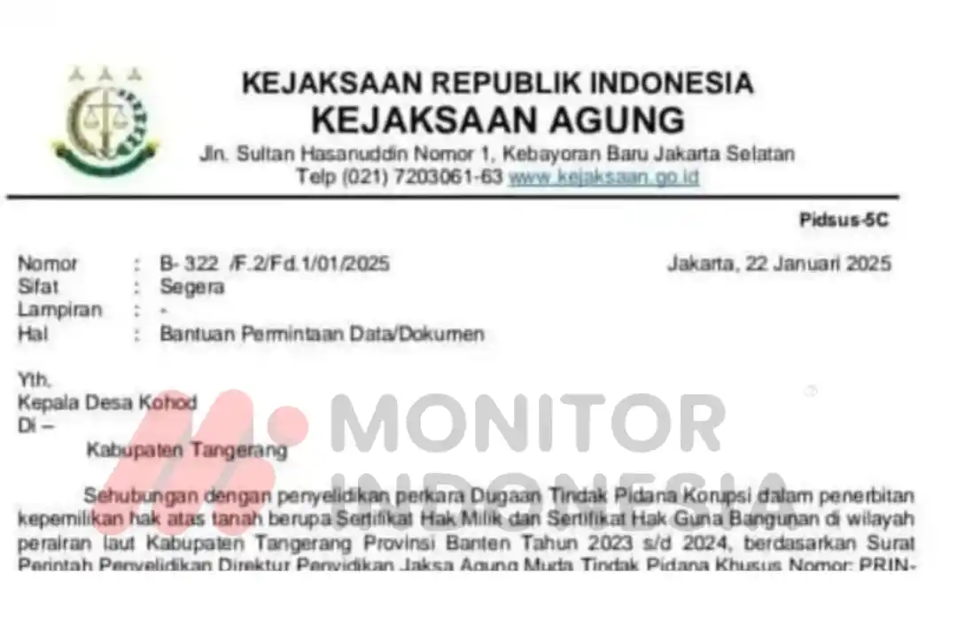 Kejagung Mulai Penyelidikan Korupsi Pagar Laut, KPK Masih Telaah