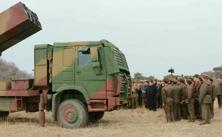 N.Korea reveals details of 300mm multiple rocket launcher