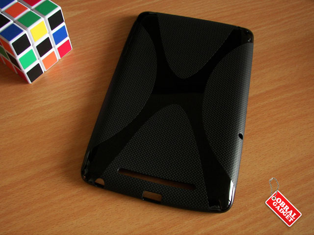 Anti Gores Glare Silicon Soft Jelly Case Leather Flip Portfolio Rotary Google Nexus 7