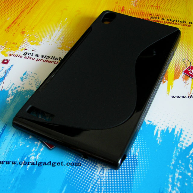 Silicon Jelly Soft Hard Leather Flip Case Huawei Ascend P6 Honor U8860 3C Y511 Mate