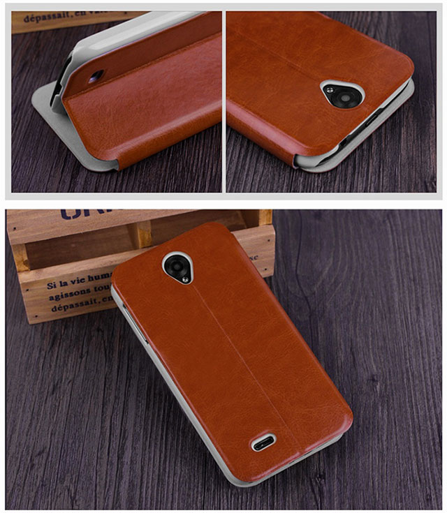 Silicon Jelly Soft Hard Leather Flip Case Cover Lenovo A850 A859 K910 S960 Vibe X Z